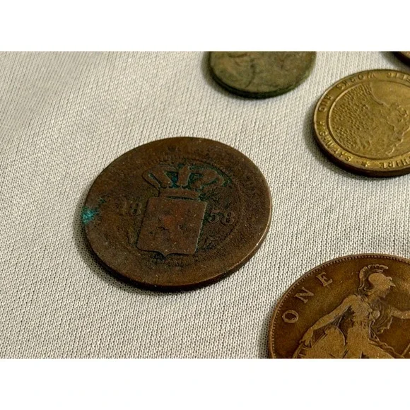 Vintage International Currency Lot  Israel Banknotes 1916 Penny 1962 Stamp - Picture 10 of 16